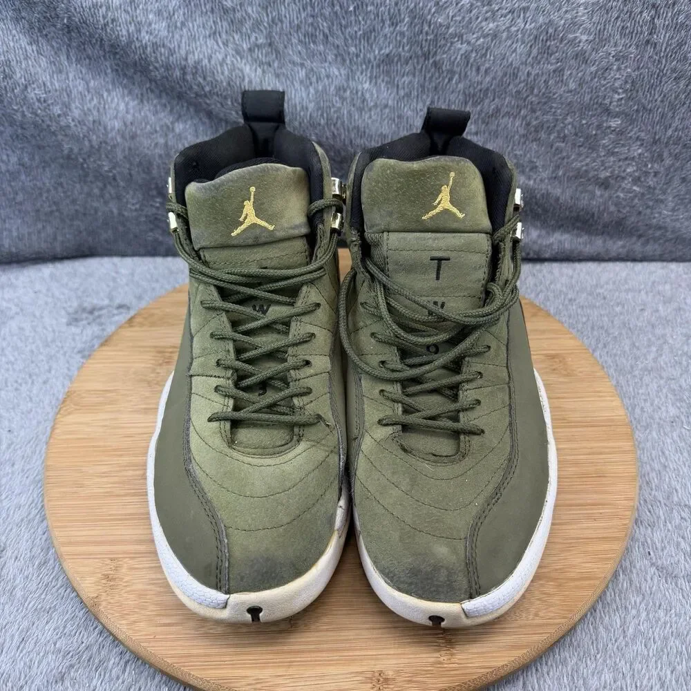 Nike 12 Retro Shoes Mens Size 8 Green Basketball Sneakers 130690-300 No Insoles